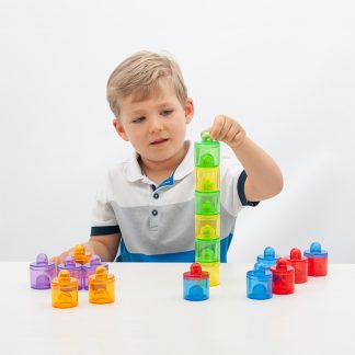 Burkar i glada färger