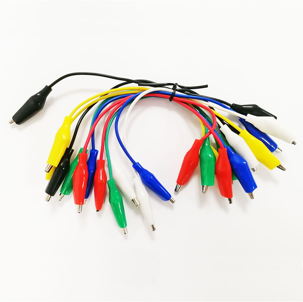 Laboratoriesladd med krokodilklämma 15cm, 12 st