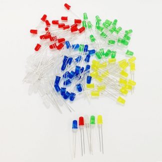Lysdioder flera färger 5mm 100st