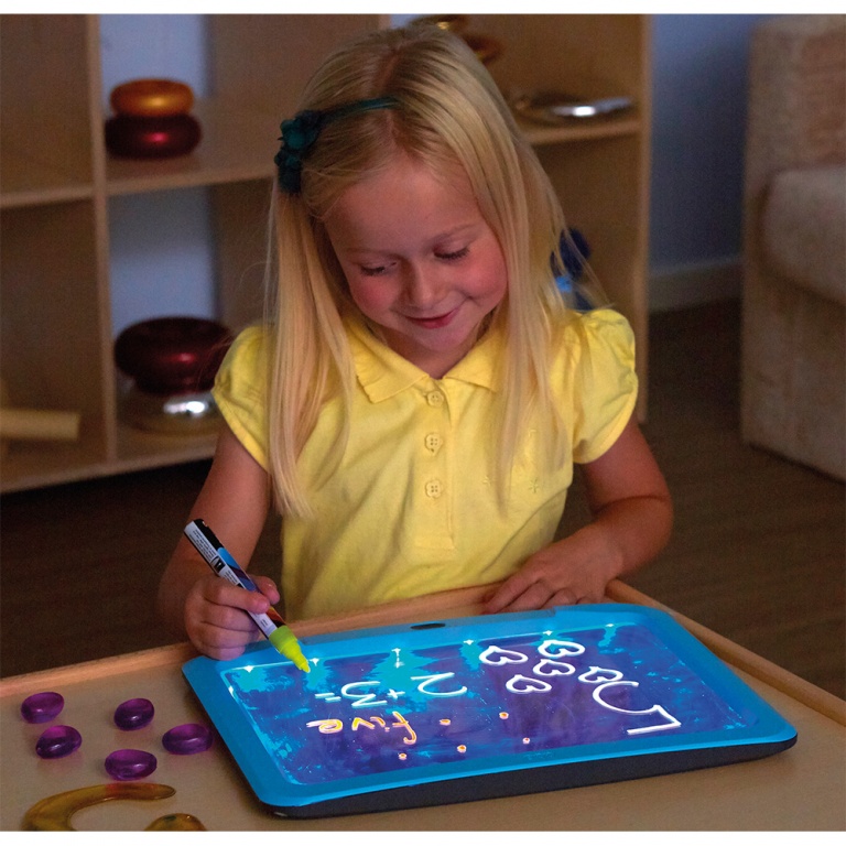 Skrivplattor självlysande