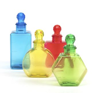 Mätflaskor I olika färger, mini 4st.