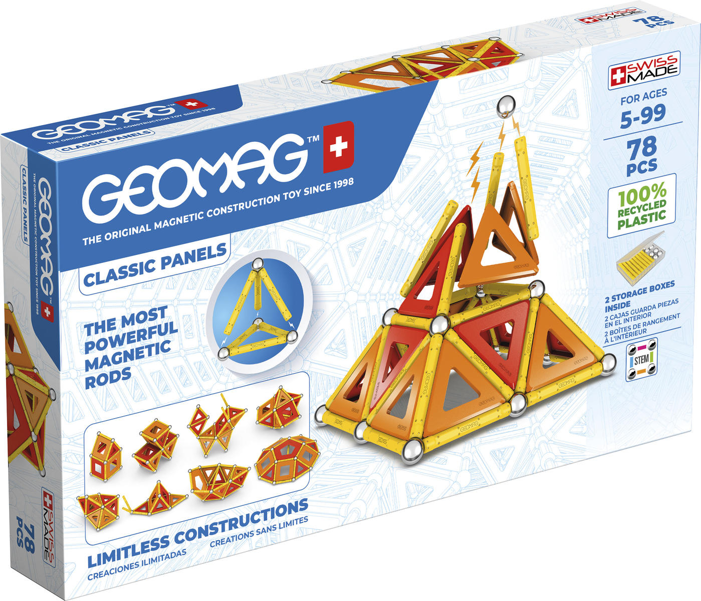 Geomag Classic Panels 78pcs recycled