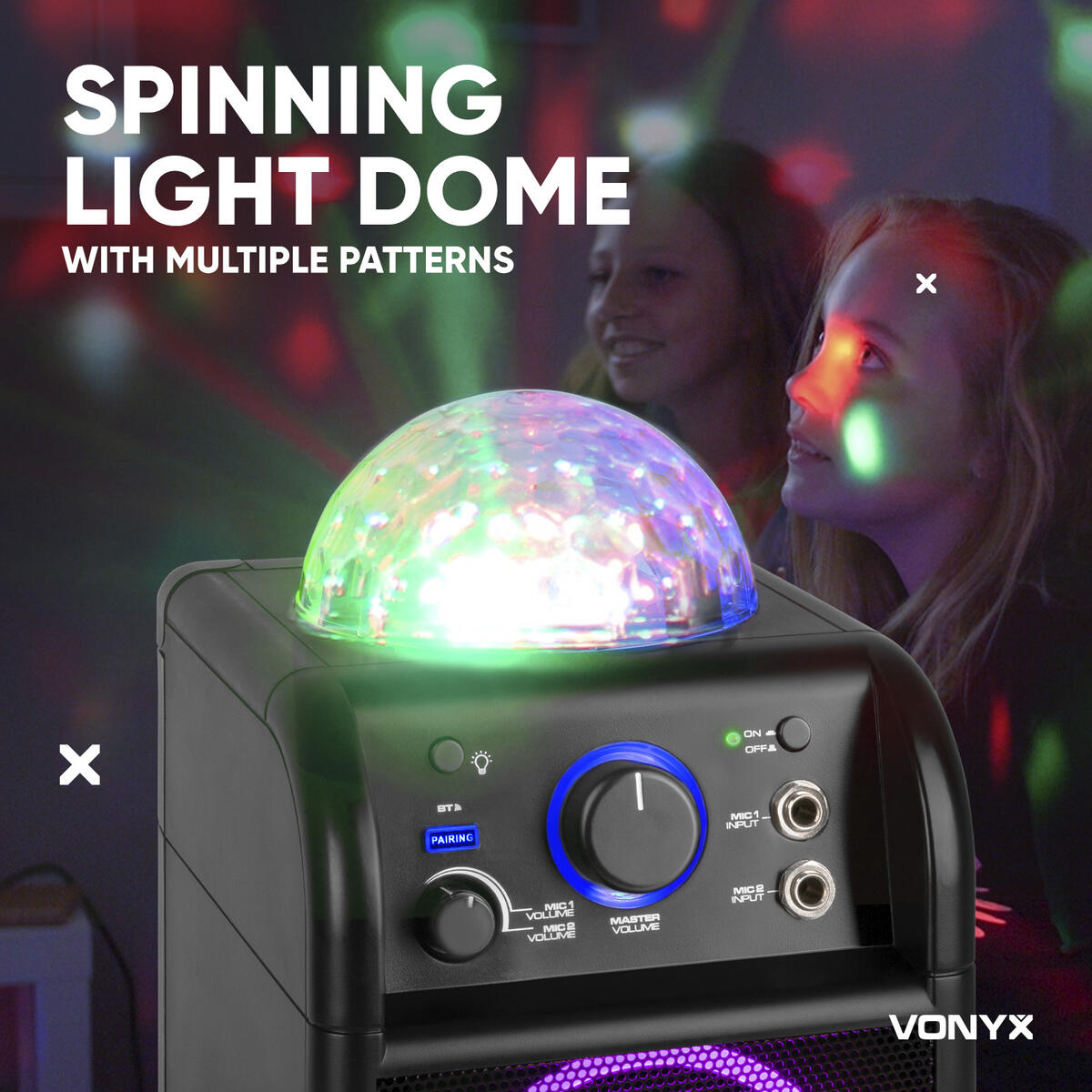 Högtalare med ljusshow och mikrofon - Bild 5