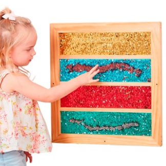 Paljettavla - Randig kvadrat