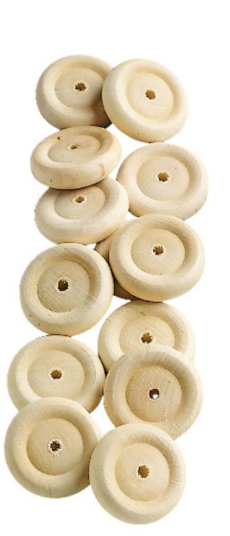 Trähjul 34mm 100st_fp