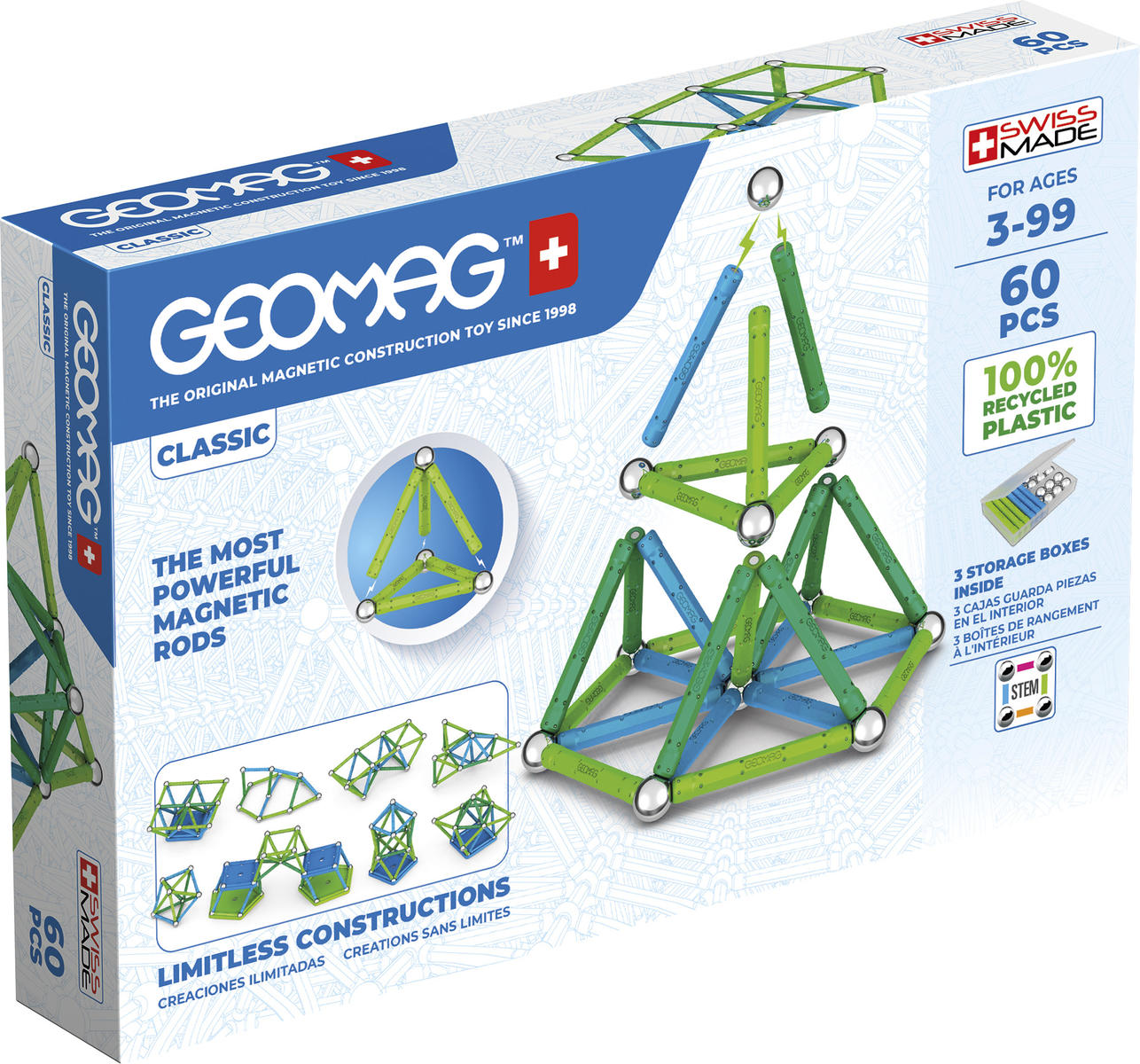 Geomag Classic 60pcs recycled