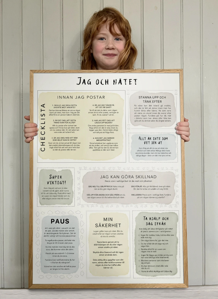 Kunskapstavlan® Jag och nätet, poster 50x70 cm - Bild 2