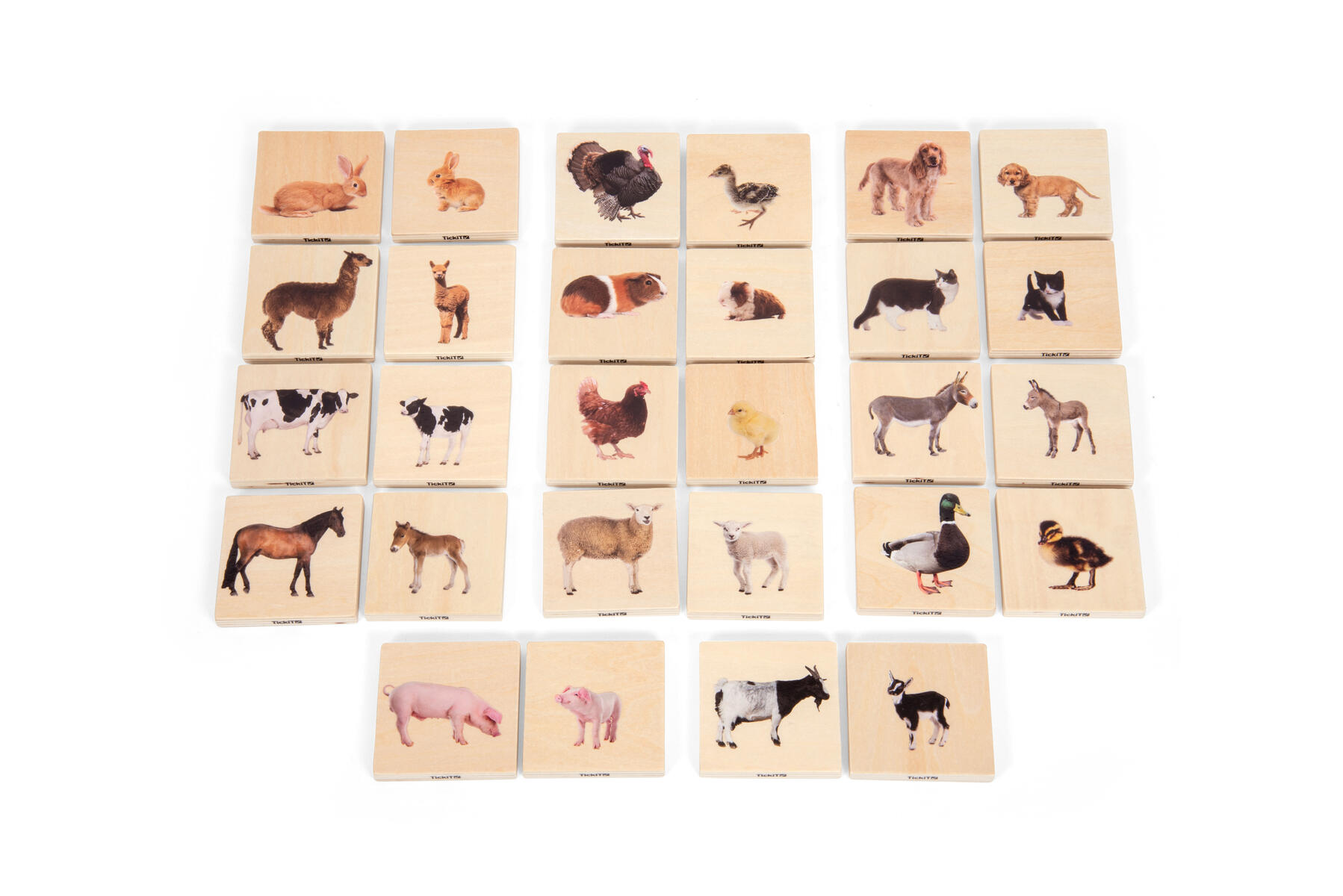 Memo bondgårdsdjur med baby