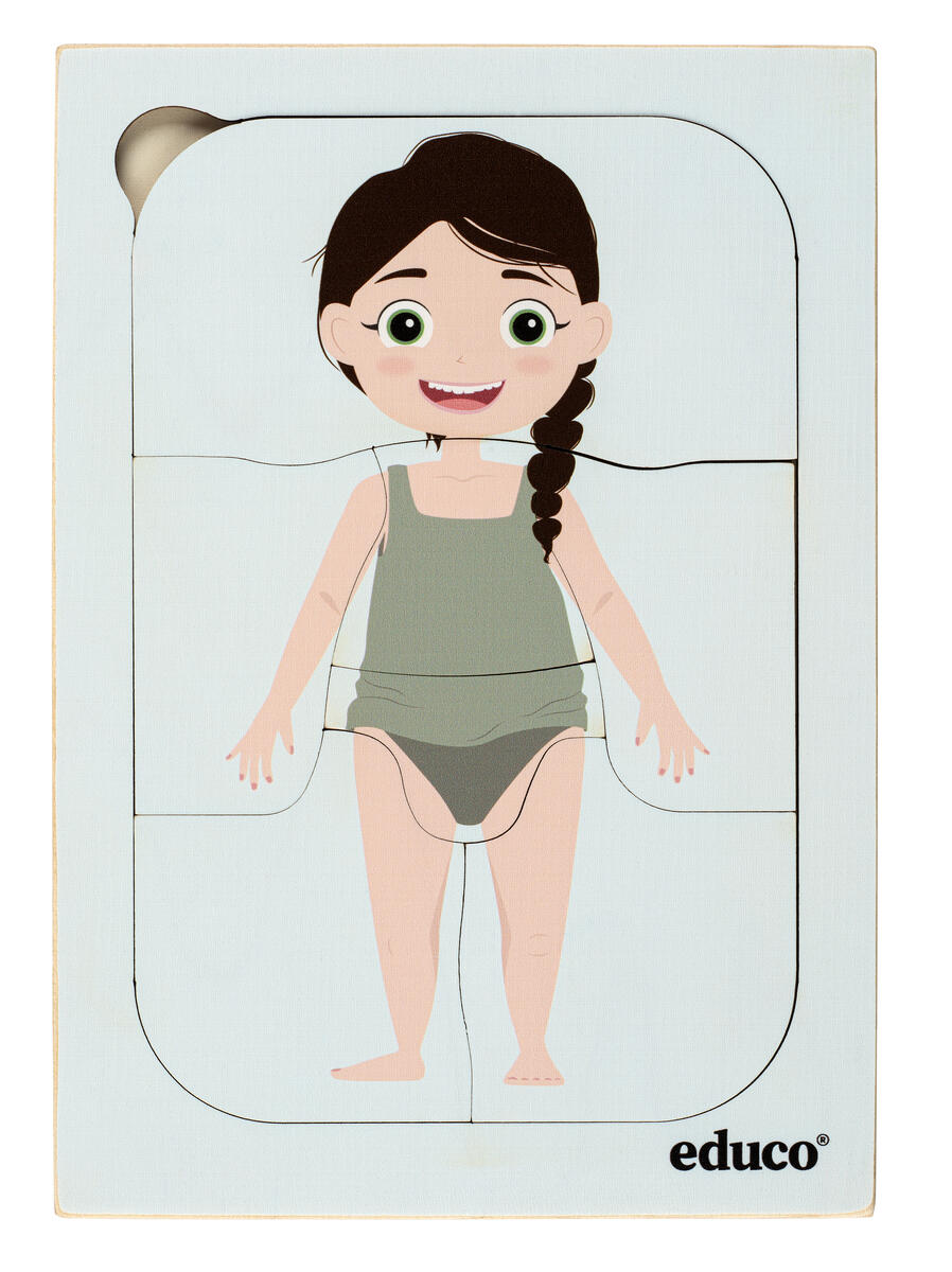 Lager på lager-pussel, flicka