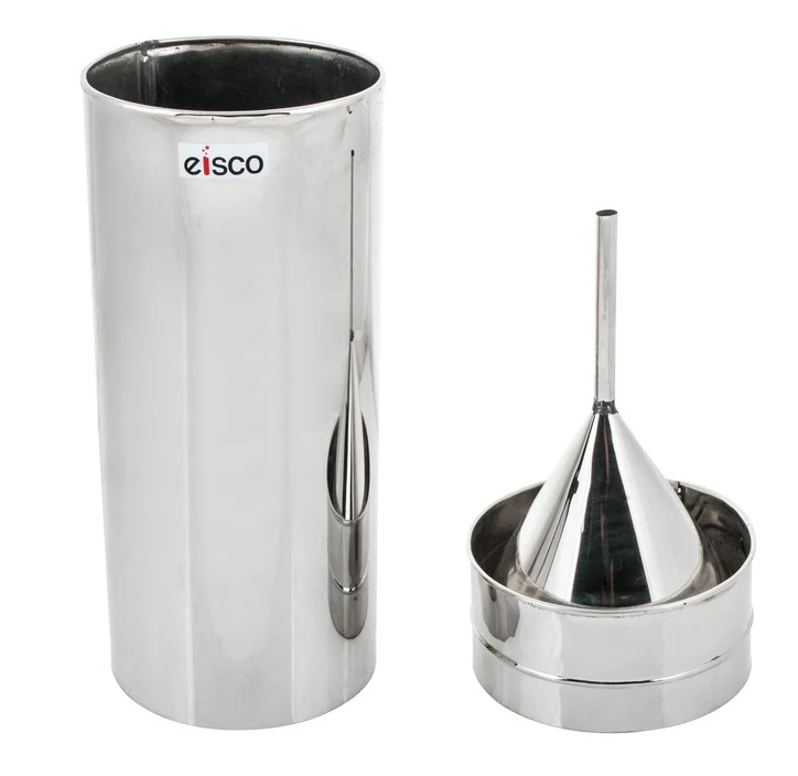 Regnmätare i rostfritt stål