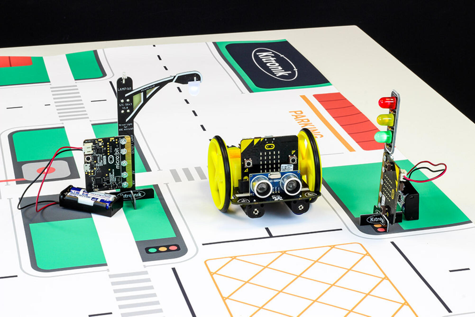 Micro:bit - Kitronik :MOVE mat line following and activity m