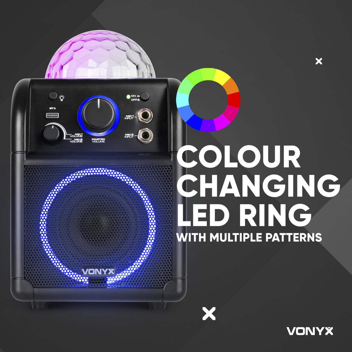 Högtalare med ljusshow och mikrofon - Bild 2