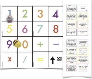 Blue-Bot/Bee-Bot matta med siffror - Skola