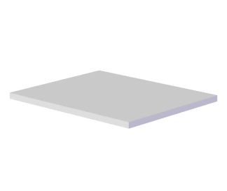 Akrylark till laserskärare, Vit, 5 st/fp