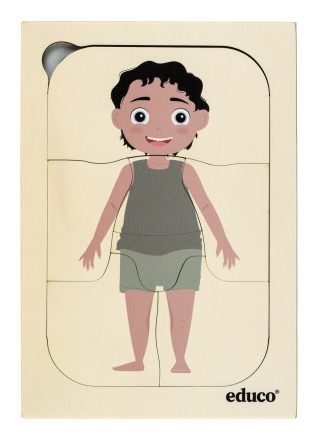 Lager på lager-pussel, pojke