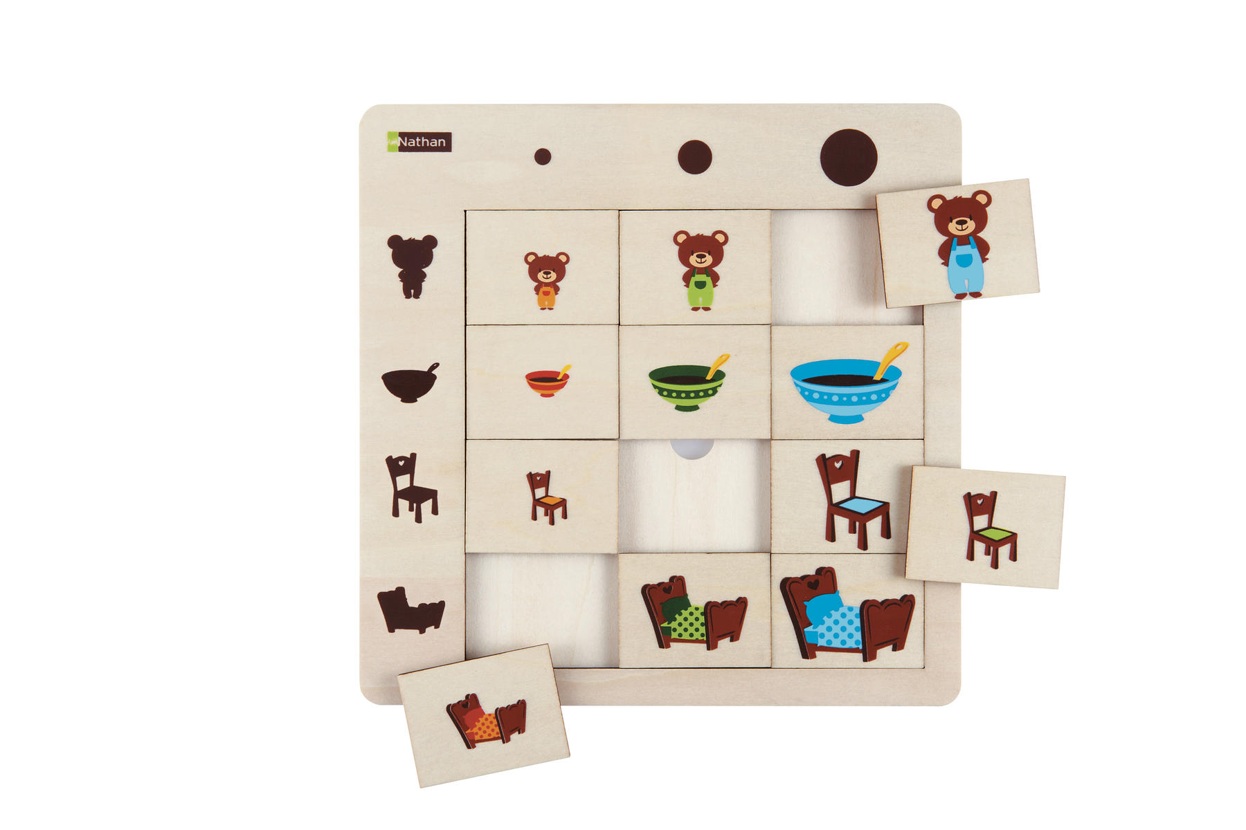 Logikpussel, storlekar