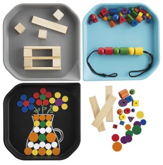 Brickor för sortering 4st. Svarta