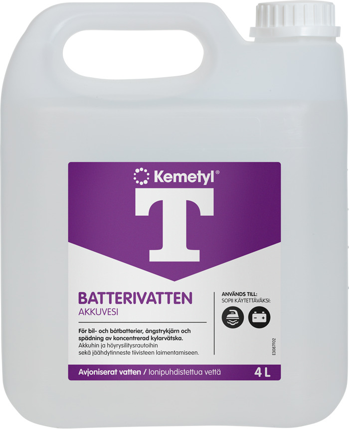 Avjoniserat vatten 4L