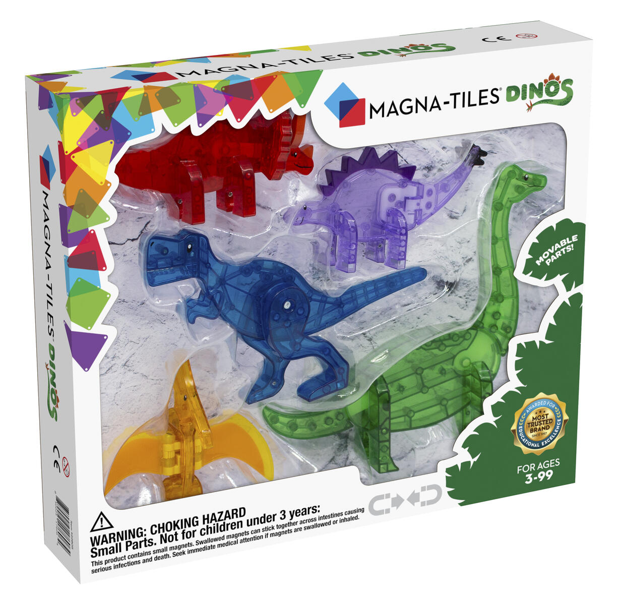 Magna-Tiles Dinosaurier 5st/fp.