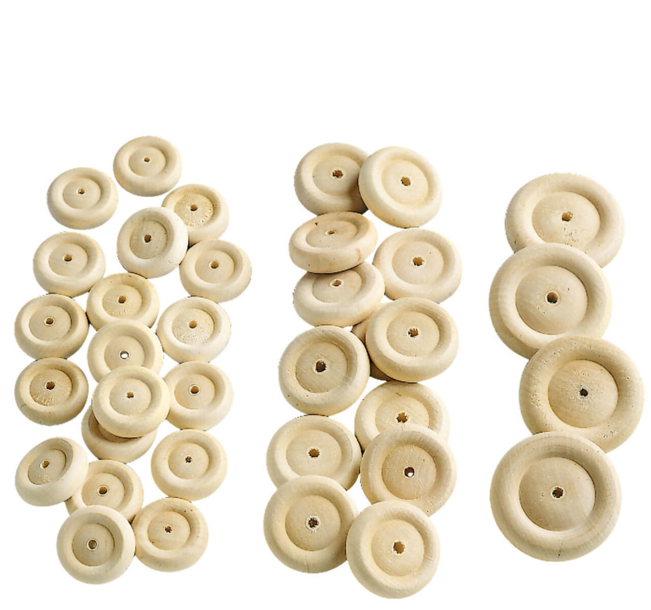 Trähjul 25 mm 100 st/fp