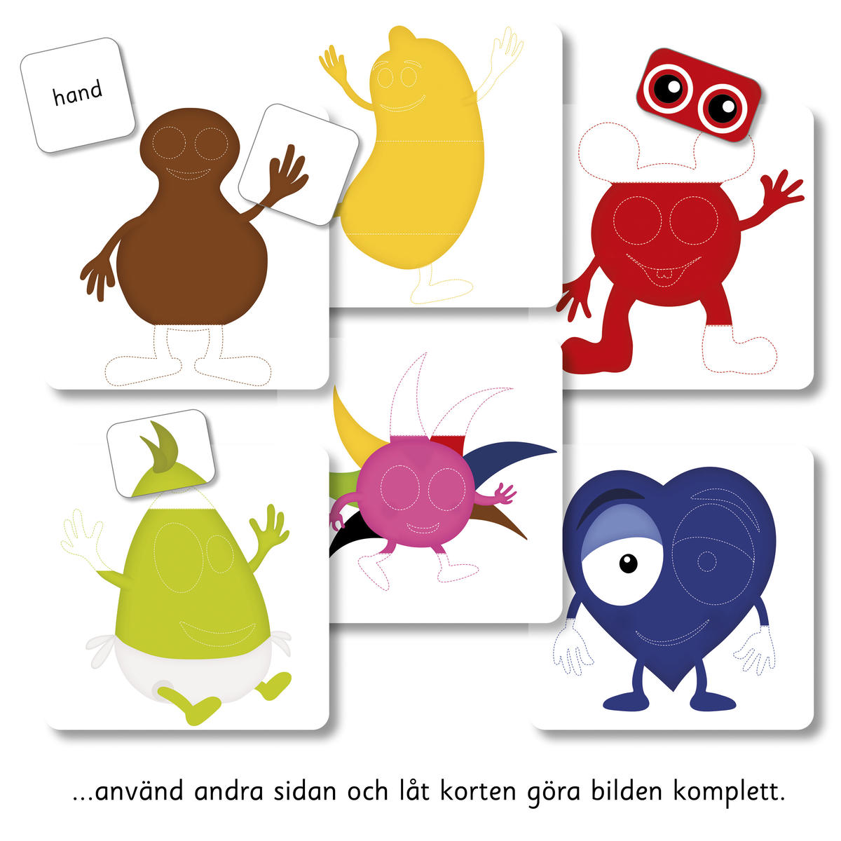 Babblarna Bobbos Lotto, kroppsdelar - Bild 3