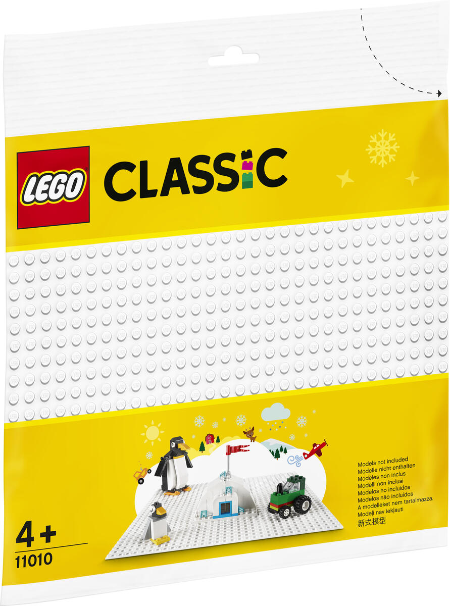 LEGO® Vit byggplatta 26x26 cm