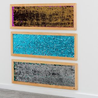 Paljettavla - Blå rektangel