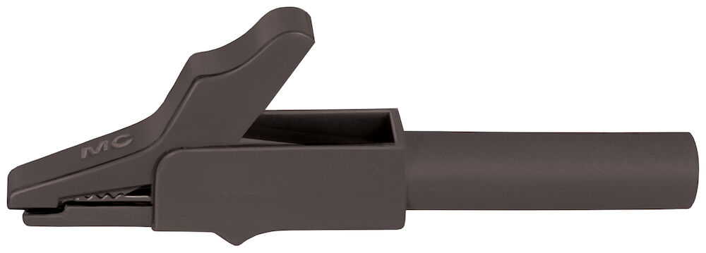 Krokodilklämma 4mm, säkerhets isolerad 6st_fp