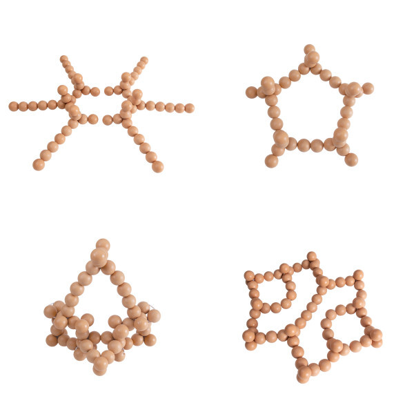 Flexibla & formbara kulrader, naturfärgade - Bild 3