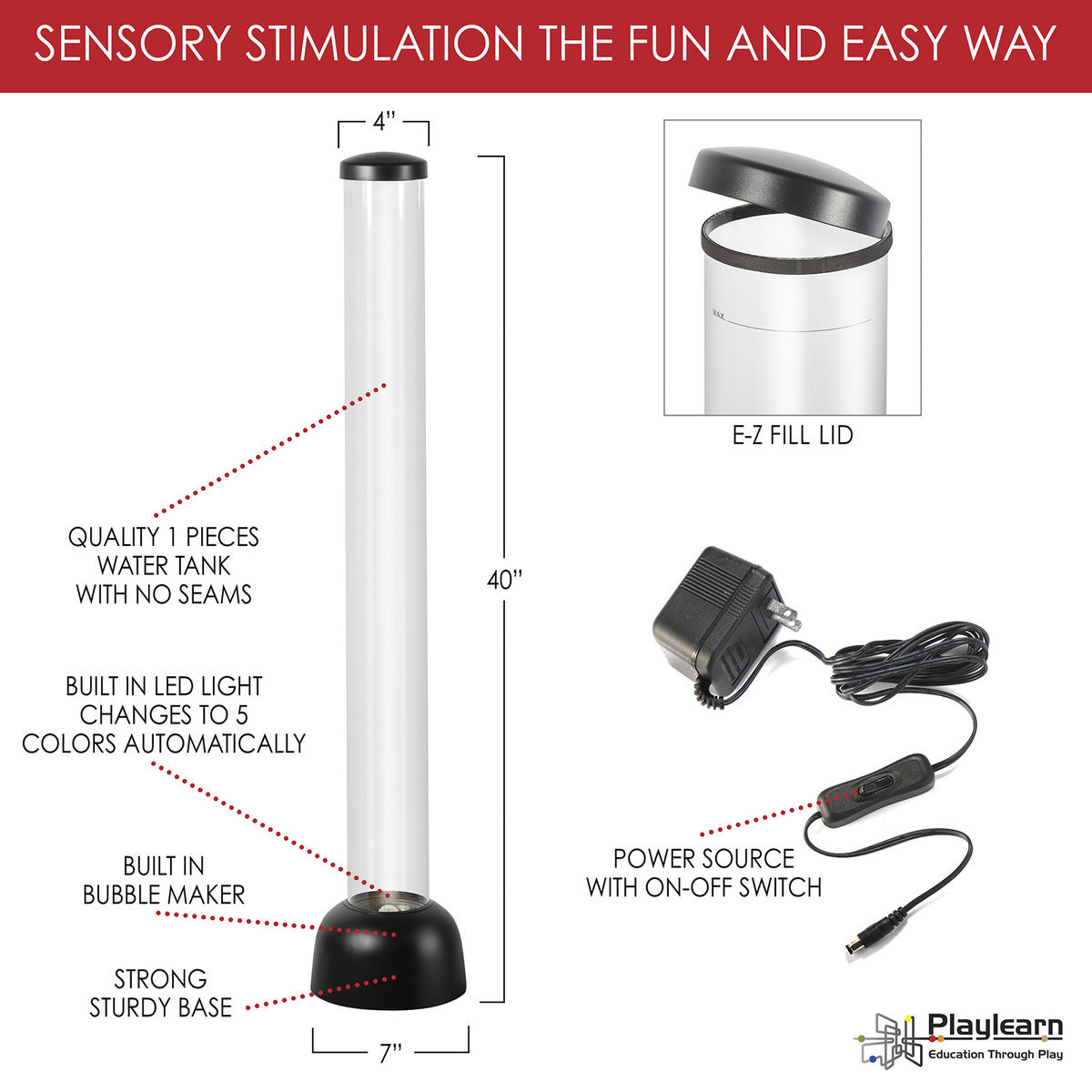 Bubbelrör, svart - Bild 3