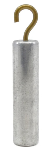 Cylinder med krok, aluminium