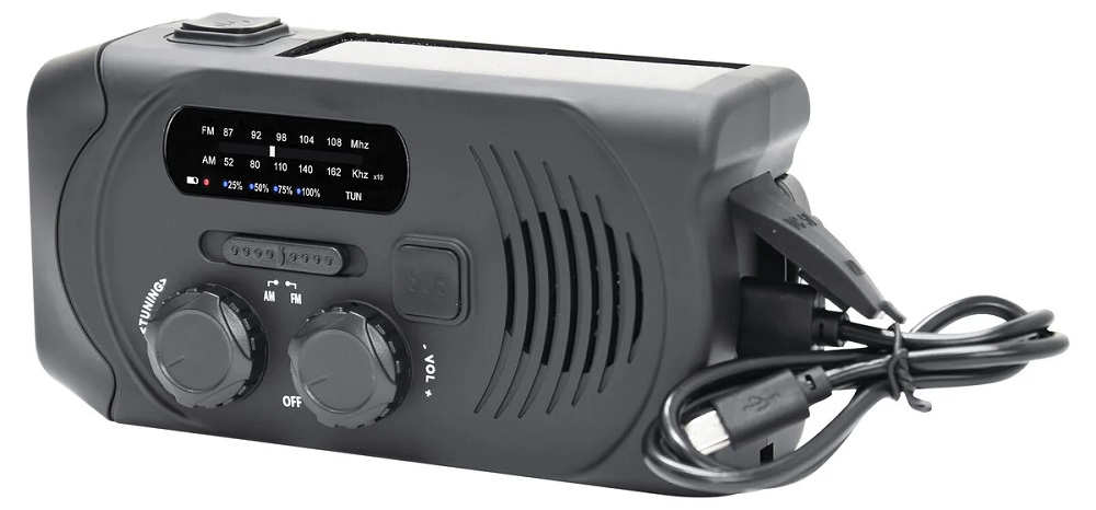 Vevradio med solcell och powerbank - Bild 3