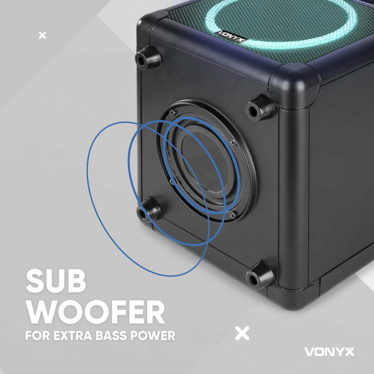 Högtalare med ljusshow och mikrofon - Bild 4