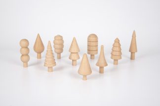 Figurer i trä, träd