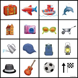 Blue-Bot/Bee-Bot matta med symboler - Förskola