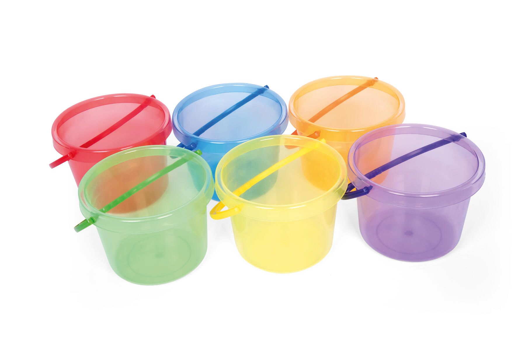 Hinkar transparent färgade 6st