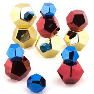 Tolvsidiga färgglada spegelstenar 12st.