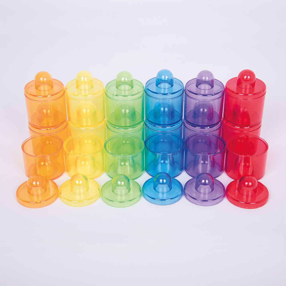 Burkar i glada färger - Bild 3