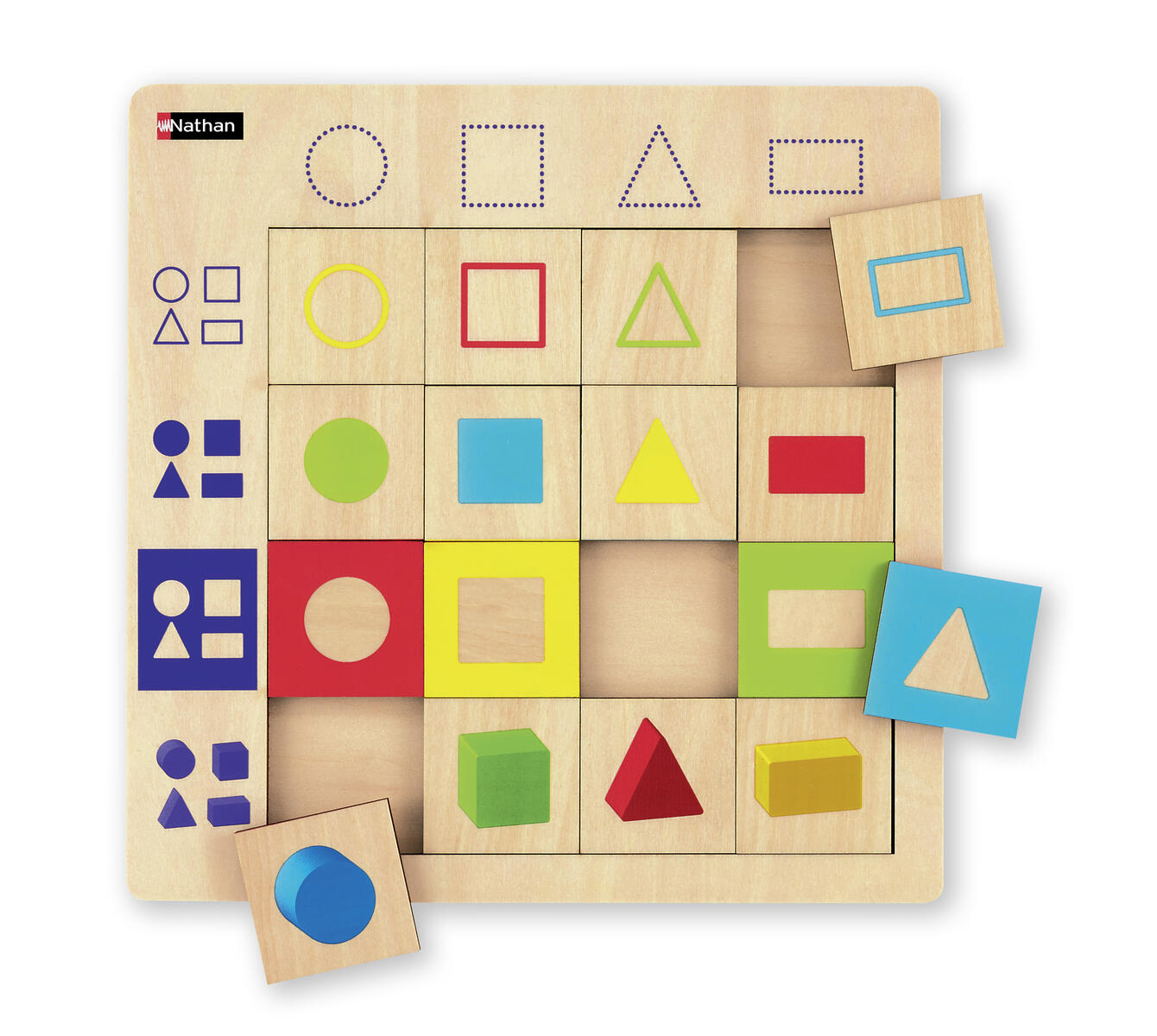 Logikpussel - Geometriska former