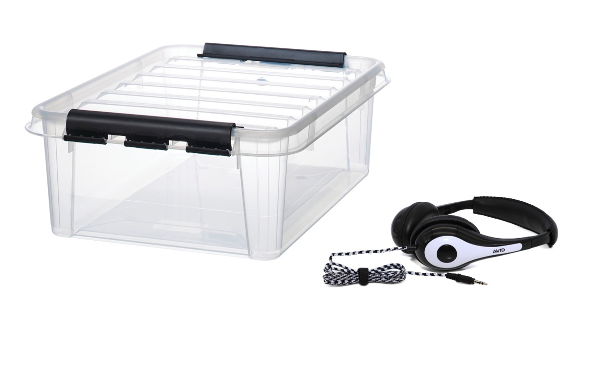 Hörlurar, vit, AVID AE-35, 15st