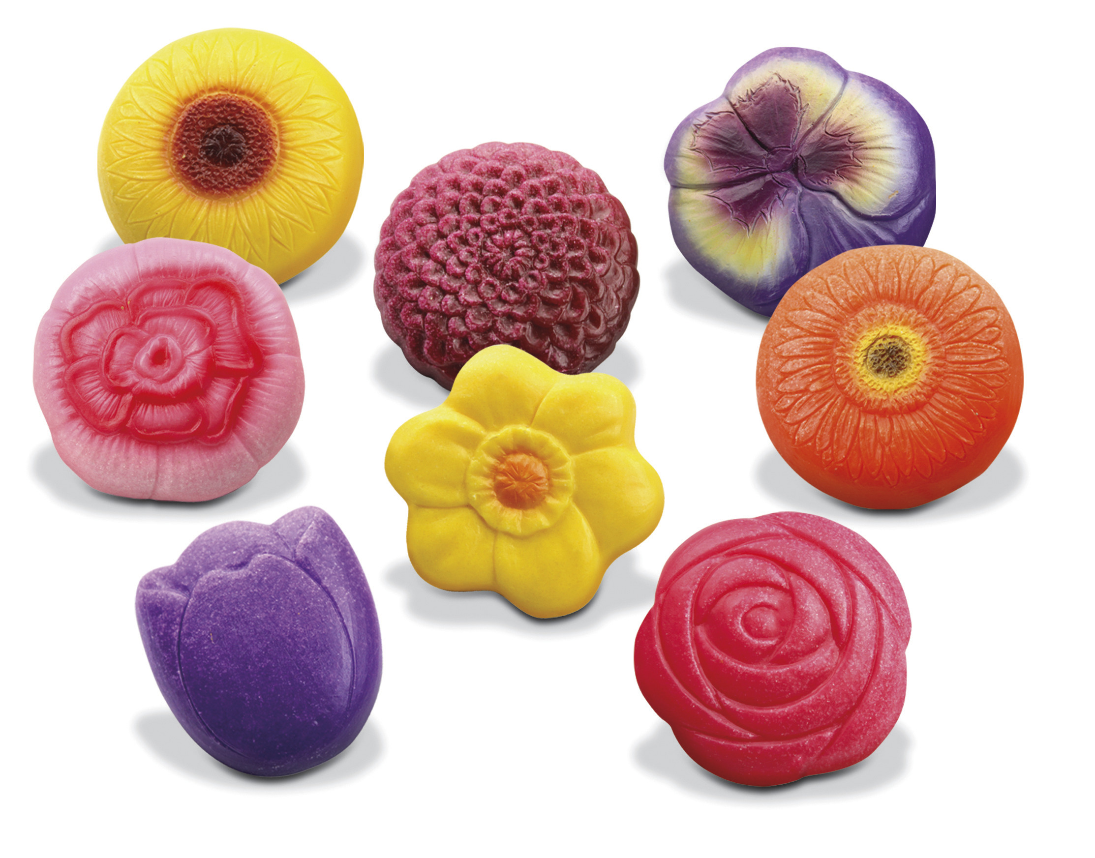 Blommor av sten 8st.