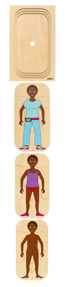 Lager på lager-pussel, klä på flicka - Bild 2