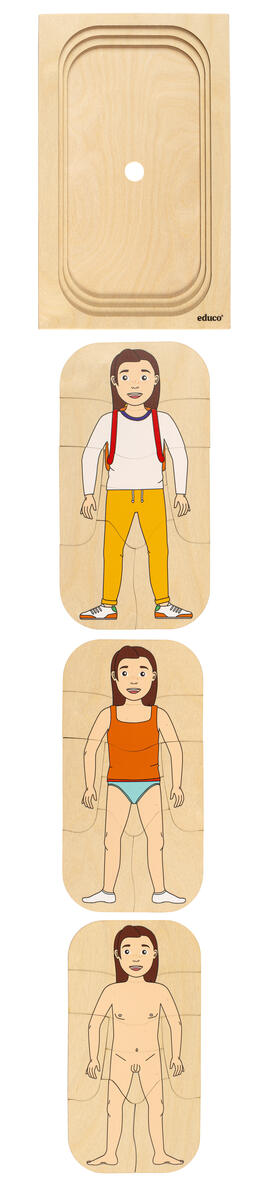 Lager på lager-pussel, klä på pojke - Bild 2