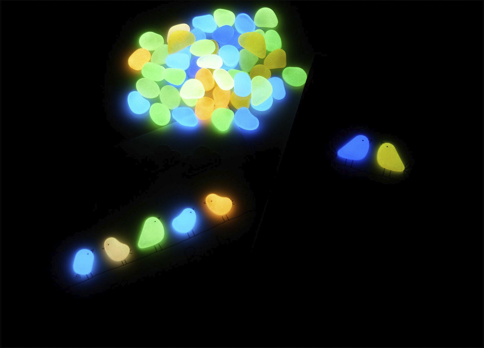 Självlysande stenar till sinnesrummet - Bild 2