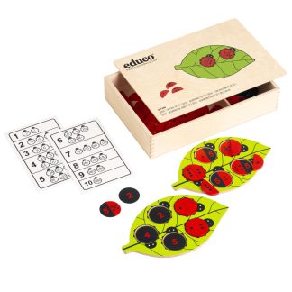 EDUCO Nyckelpigor, dela upp tal upp till 10