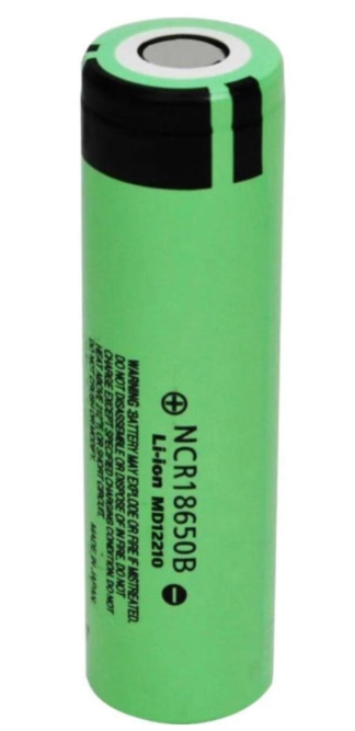 Litiumjonbatteri 3.7V, 18650, laddningsbart