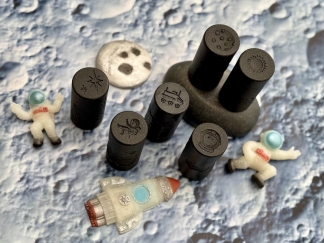 Taktila kreativa sagorullar - Rymden, 6 st