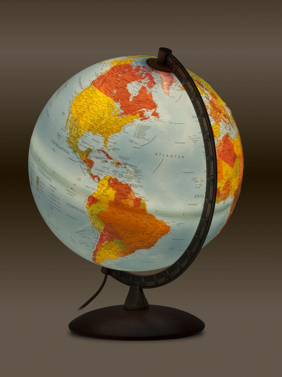 Jordglob Trä/metall ø30 cm - Bild 4