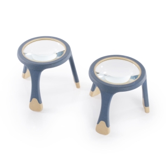 Förstoringsglas på bordsställ, 2 st