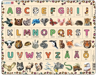 Alfabetet och djur- Pussel